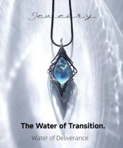 能量海蓝宝石水晶吊坠