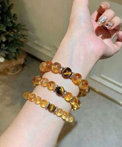Alternative view of Citrine & Agate Wealth Bracelet