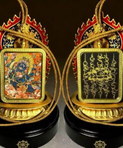 Six-Armed Mahakala Thangka Pendant