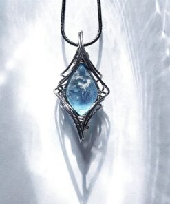 Energy Aquamarine Crystal Pendant
