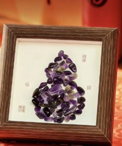 Amethyst Gourd Art Frame: Elevate Your Space with Healing Vibrations