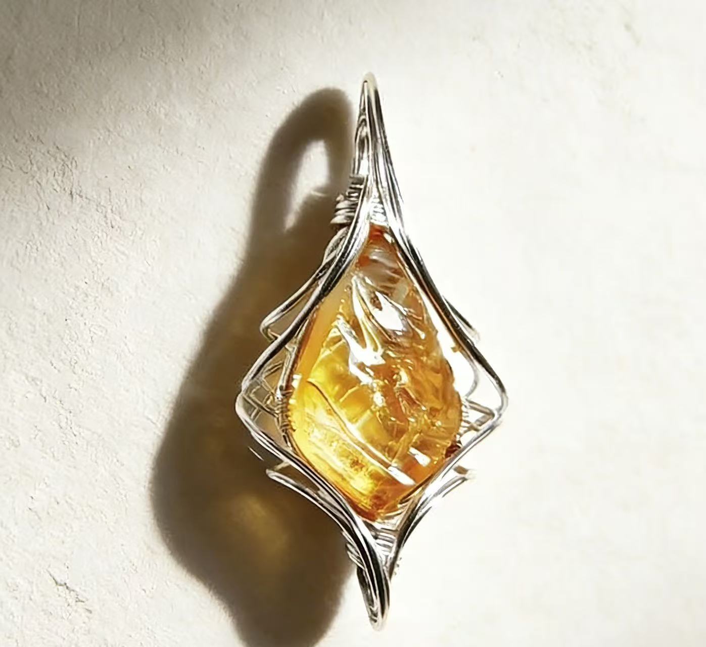 Earth-Aligned Citrine Energy Pendant
