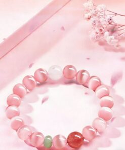 Pink Cat-Eye Attraction Bracelet
