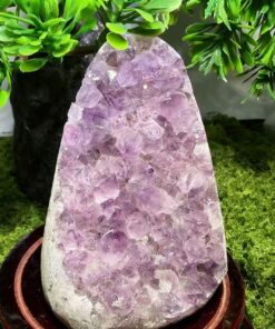 Alternative view of Raw Uruguayan Amethyst Cluster - Metaphysical Fortune & Aura Cleansing Stone