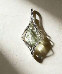 Wood Element Green Crystal Energy Pendant