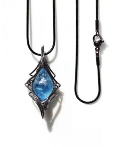 Alternative view of Energy Aquamarine Crystal Pendant