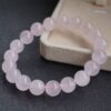 Rose Aura Crystal Heart Chakra Bracelet