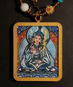 莲花生大士手绘唐卡吊坠 | 您永远的心灵守护者、清障者和向导