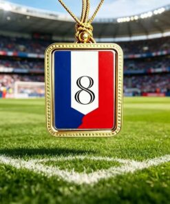France National Team #8 Soccer Thangka Pendant - 2026 World Cup Fan Jewelry